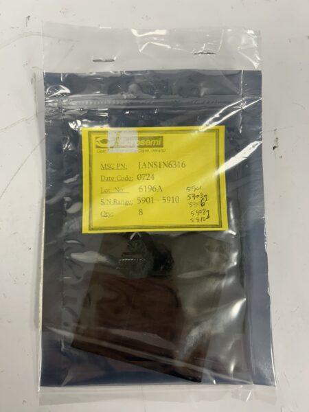 Microchip JANS1N6316 TVS Diode (LOT OF 5)