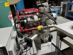 VARIAN STAINLESS STEEL VACUUM CHAMBER (12" x 6") - WITH 571 IONIZATION GAUGE AND CUSTOM TUBRO PUMP WITH STATION - CUSTOM VACUUM CHAMBER