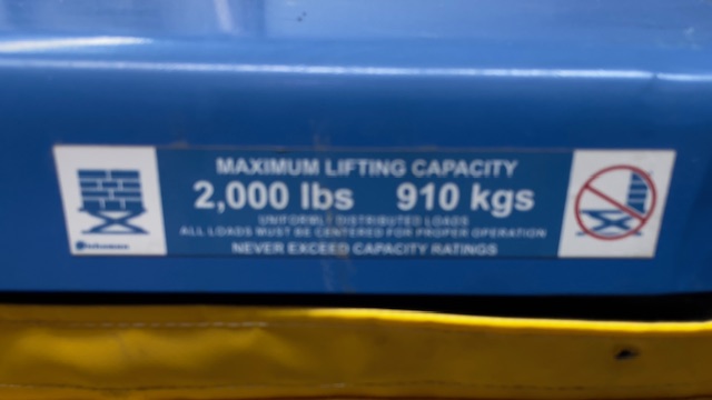 むらぴ　3box Bishamon® OPTIMUS Lift2K Power Scissor Lift Table 48x36 2000