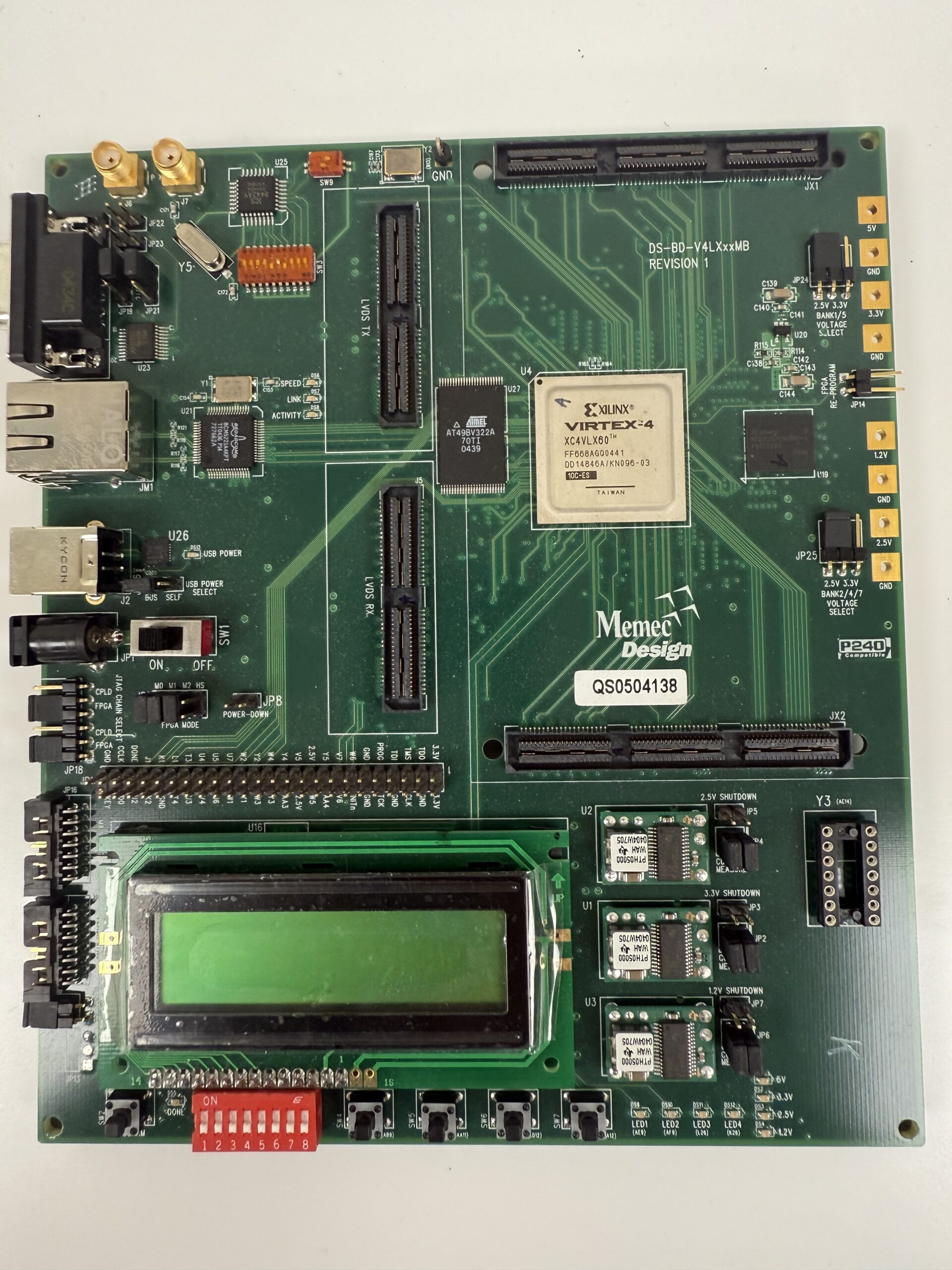 Memec DS-BD-V4LXxxMB Rev 3 FPGA board