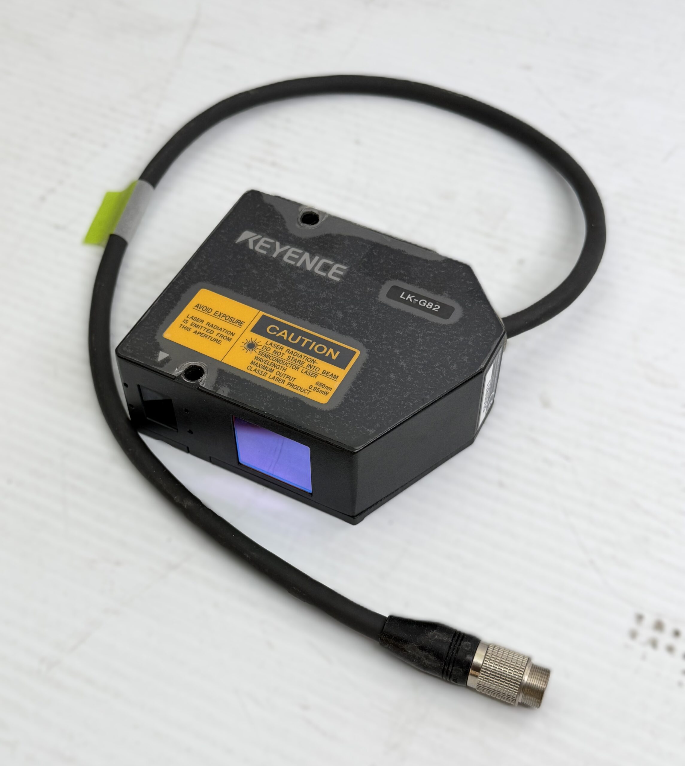 Keyence LK-G82 CCD laser displacement sensor head for high-speed non-contact precision measurement, dimensional inspection, thickness measurement, and industrial automation applications