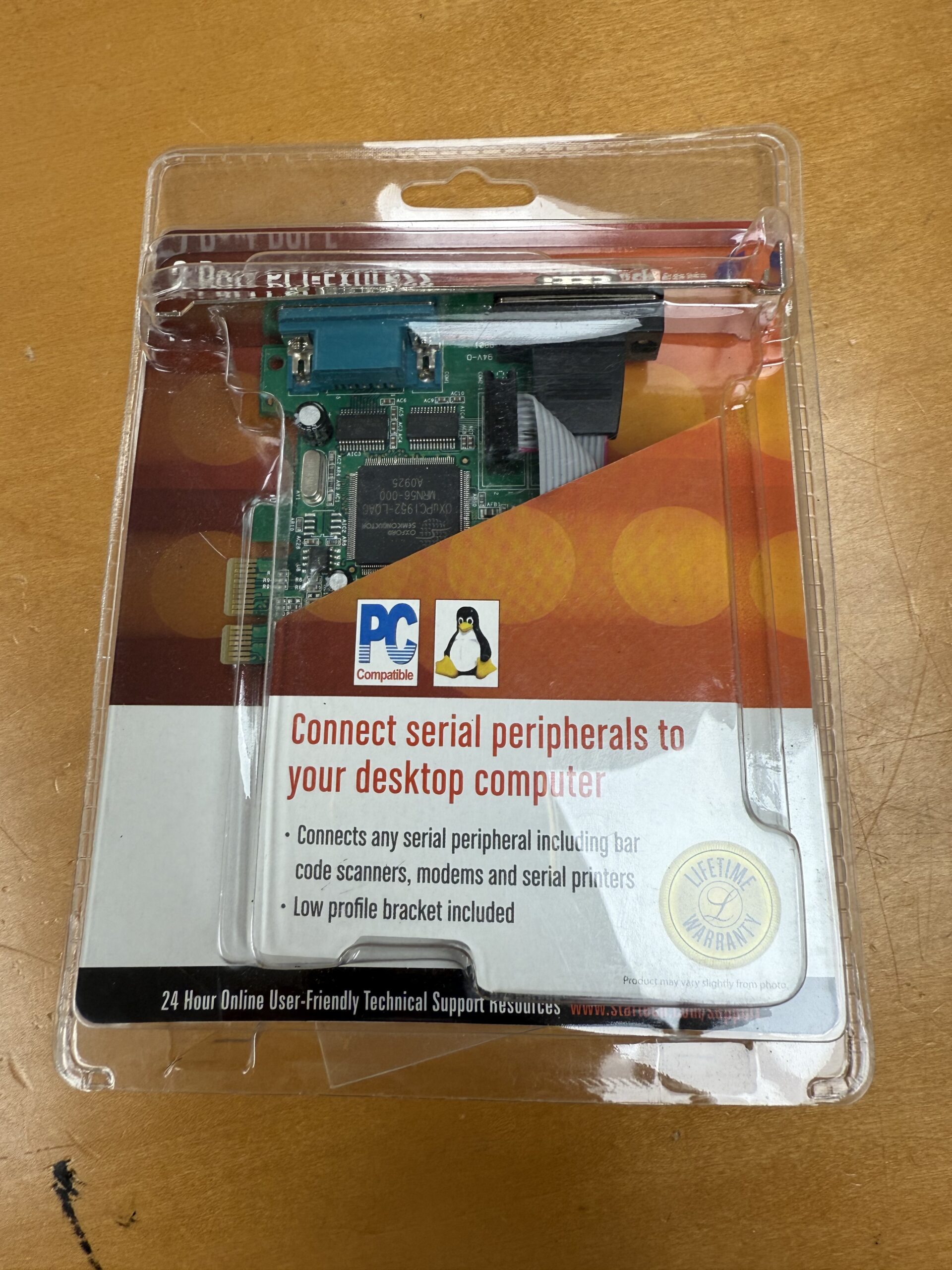 StarTech PCIe serial card 16C950