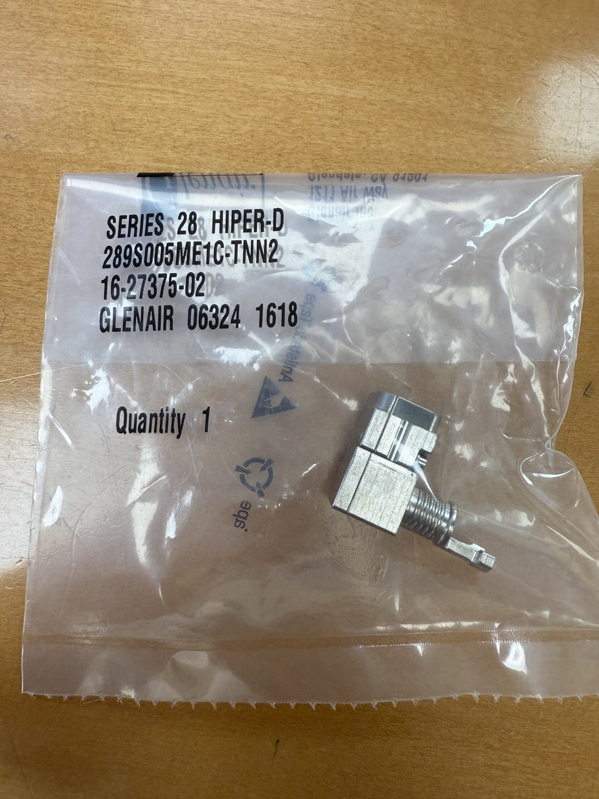 Glenair 289S005ME1C-TNN2 filtered connector
